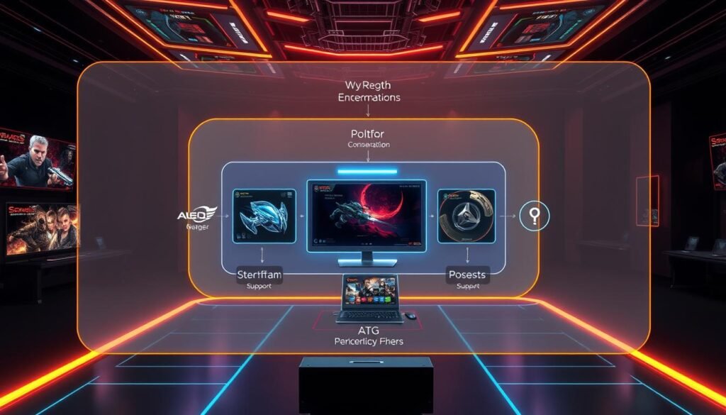 ATG電子遊戲多平台支援示意圖 ATG電子遊戲多平台支援示意圖