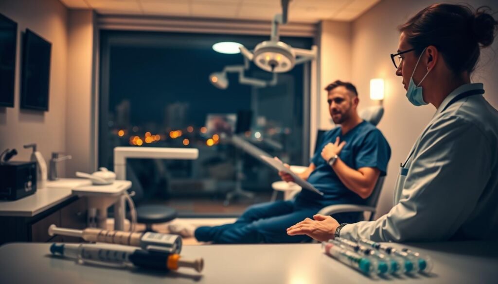 當市民在深夜遭遇突發性急性牙髓炎而徹夜難眠時，前往夜間牙科急診進行 杜牙根 能提供哪些即時止痛效果？